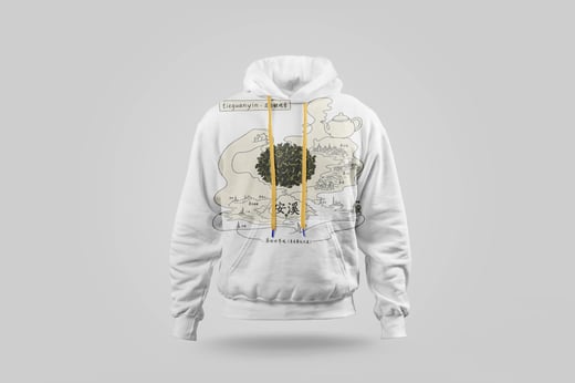Hoodie — Floral Tie Guan Yin