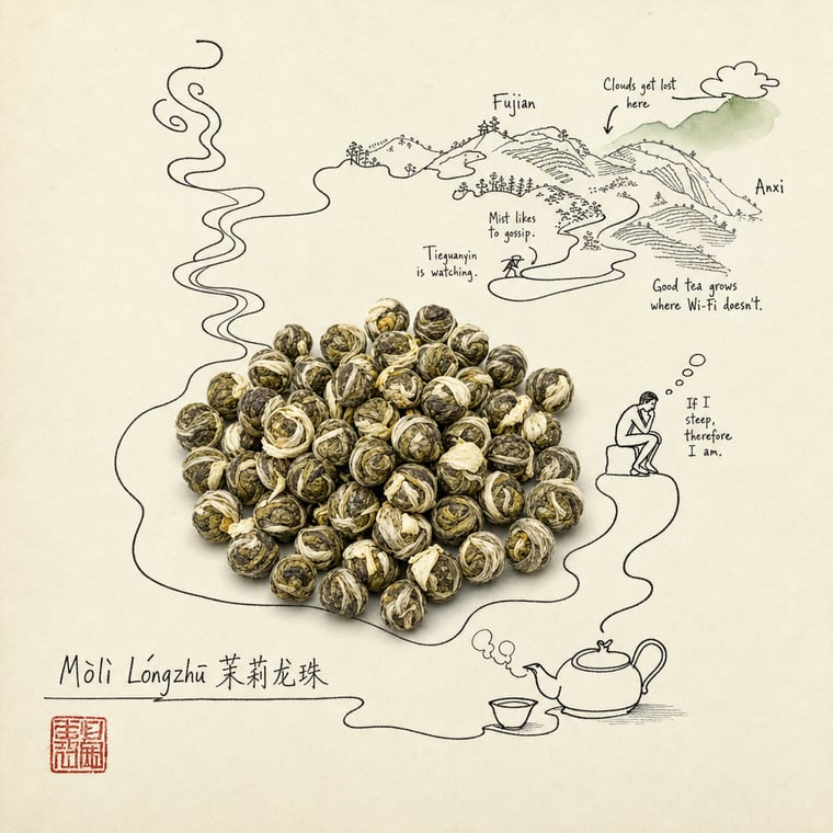 The design — Mòlì Lǒng Zhú