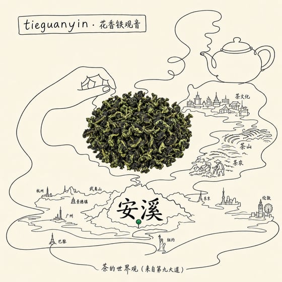 Floral Tie Guan Yin